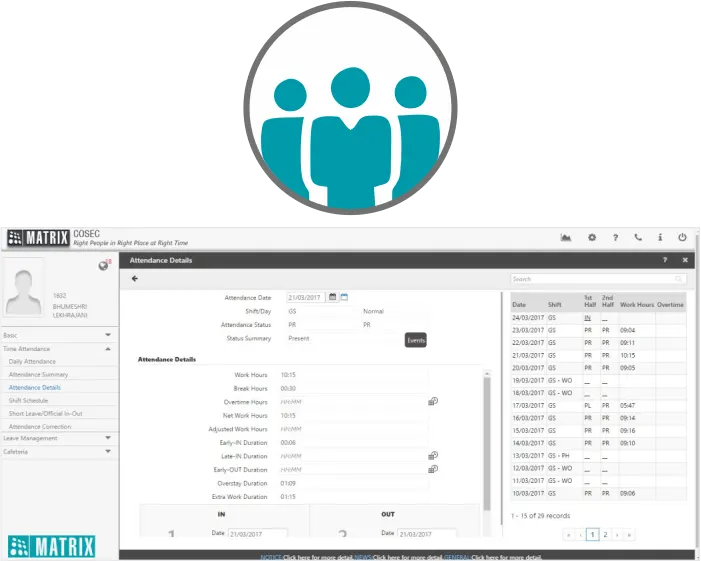 View Attendance and Leave Details