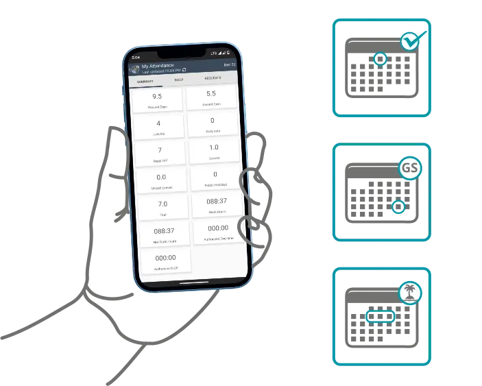 View Attendance and Leave Details