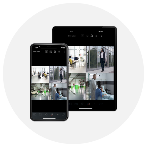 Mobile app for video surveillance